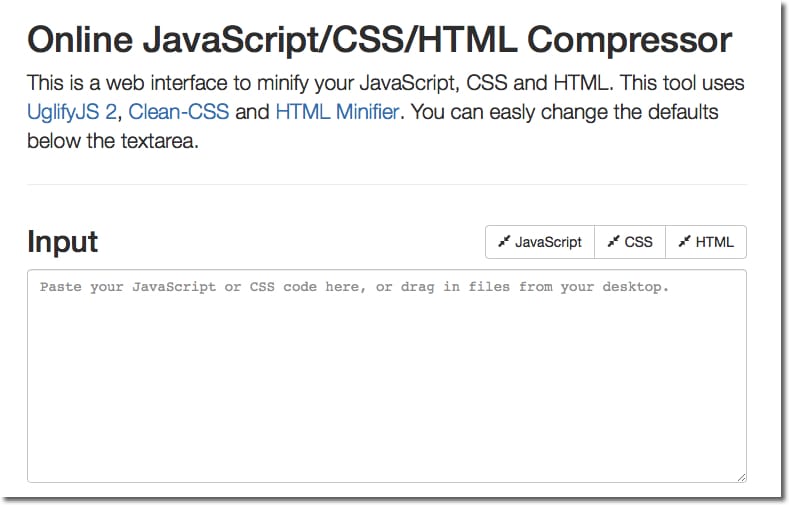 Javascriptファイルを圧縮