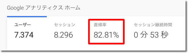 「直帰率」の意味と見方